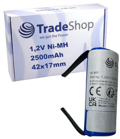 Trade-Shop Batterie Ni-MH 1,2 V / 2500 mAh Compatible avec Braun Oral-B Professional Care Triumph 3716 3722 3723 3728 3729 3731 3738 3745 3746 3761 3762