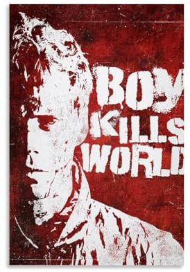 NLiangJi Klassisches Vintage-Filmposter Boy Kills World1, dekoratives Gemälde, Leinwand, Wandposter und Kunstdruck, moderne Familienschlafzimmer-Dekoration, Poster, 60 x 90 cm