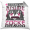 Trendation Anime und Zocken Kissen mit Füllung 40x40 Geschenk Mädchen Anime-Fans Gamergirl Spruch (Grau)