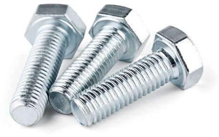 50 Stück Sechskantschrauben DIN 933 ISO 4017 galv. verzinkt 8.8 Maschinenschraube M8x16mm