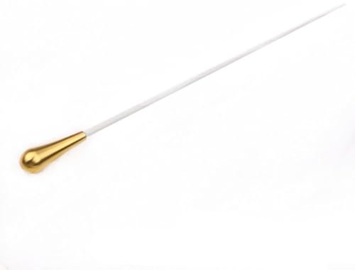 Baguette légère avec poignée en métal pour chef d'orchestre avec finition méticuleuse (doré)