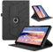 TEDTIKJT Cover per Huawei MediaPad T5 10.1 Pollice 2018 Custodia Pelle PU 360 Ruotabile Supporto Flip Protettiva Tablet Cover per Huawei MediaPad T5 10.1 Custodia, Nero Albero