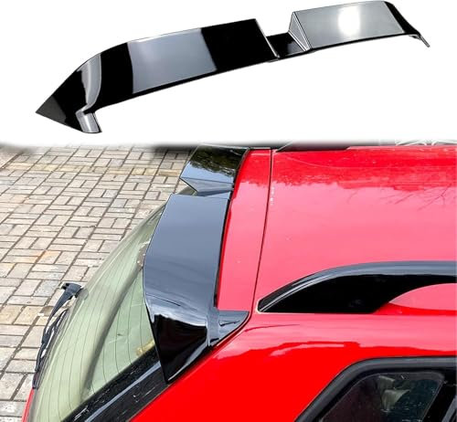 SSCOR Auto Heckspoiler Für VW Polo 9N 2003-2008, Schwarz, Hochwertige Materialien, Selbstklebend, Heckflügel Kofferraumspoiler
