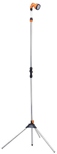 LLEZKBR Haus & Garten, Pool & Spa, Pool & Spa Zubehör, Haus-Gartendusche mit Stativ 221 cm, Aluminium