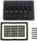 SUNSKYLY 24V 12V 6 Gang Interruttore a levetta Pannello Pulsanti Controllo Circuito con Fusibile Indicatore LED Accessori Auto for Barca Camion Rimorchio(Blue)