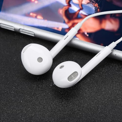 Juroupi Type C Earphone Wired Half In Ear HD Headphone White for OPPO Reno R17Pro Find X