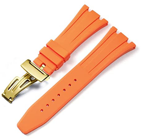 HXFFXHF Für AP Royal Oak Offshore Offshore 15400/15202/15703 Gummi -Silikon -Uhr -Gurt -Gurt -Accessoires 27mm 28 mm