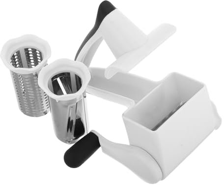 SMASOLO 1 Juego Rallador de Queso Rotatorio Manual Multifuncional Herramienta de Cocina Rallar Queso Duro Verduras y Secos Uso Doméstico y Restaurantes
