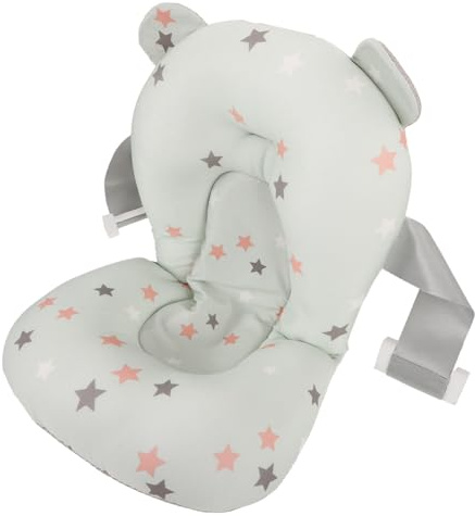 SOPOTUTU Verstellbare Babybadewannensitz Duschmatte aus Polyester und Baumwolle mit Komfortabler Unterstützung und Faltbarem Design für Sicheres Badeerlebnis in Badewanne