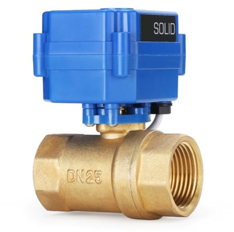 Massiver motorisierter Kugelhahn aus Messing, 3/4-Zoll-Standardanschluss, 9–24 V AC/DC, automatische NC-Rückführung(NPT_OTHER_CR04)