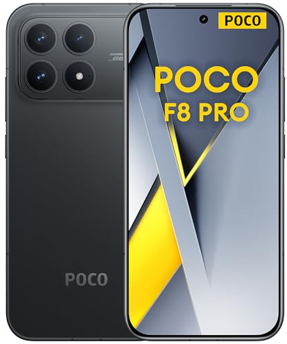 XIAOMI POCO F8 Pro 5G Smartphone 12GB+256GB, Snapdragon® 8 Elite, 6.59 120Hz Ultra-clear Amoled Display, 6210mAH Battery, 50MP Triple Camera, Black (2 Years Warranty+No In-box Charger)