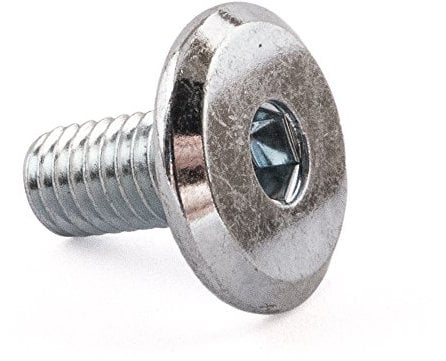 SD Products FCB6012ZP-100 Möbelverbinderschrauben, Zink, M6 x 12 mm, 100 Stück