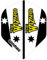 Winmau Darts Sport Rhino Spieler Standard Flights Pack 10 - Schwarz Weiß Assistenten, One Size