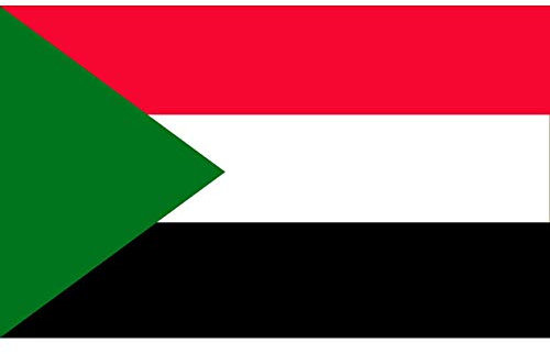 Oedim Flagge von Sudan 85x1,50cm | Verstärkt und mit Stitching | Fahne mit 2 Metallösen und wasserabweisend