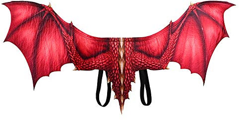 M-PENG Ailes de déguisement pour adulte Motif dragon 95*45CM Red