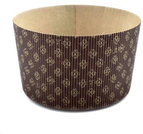 Erre4M Paper Panettone Mould, Made in Italy, Available in 3 Sizes, Set of 5 Pieces (750 GR)