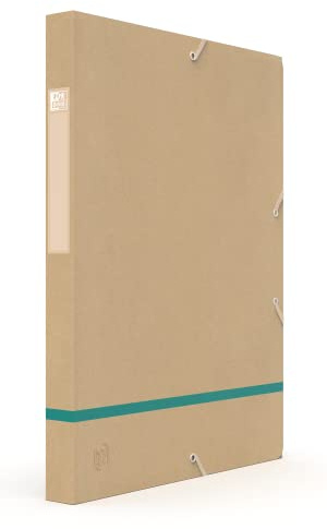Oxford Touareg Ordnungsbox, 24 x 32 cm, Rücken 25 mm, mit elastischem Einband aus Recycling-Karte,