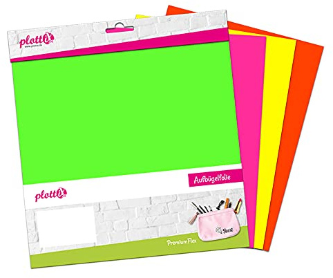 plottiX PremiumFlex Neon 30 x 30cm Bundle (4 Stk.)