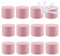 TIANZD 24 Pieces 15ml Matte Pink Empty Plastic Cosmetic Jars with Screw Lid Inner Liner 15g Small Containers for Homemade Cream Gel Lip Balm Salve Storage Pot with 6x Spatula
