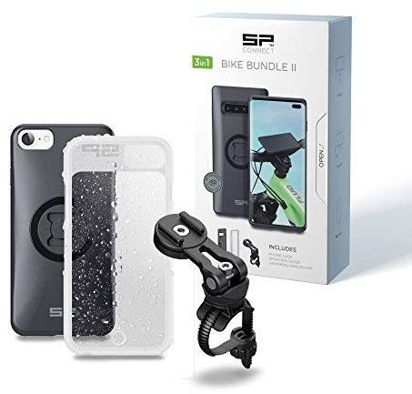SP CONNECT Fahrrad-Handyhalterung für iPhone 8+/7+/6S+/6+ | Wasserdichter Handyhalter für Fahrradlenker | Fahrradhandyhalterungen für alle Smartphone Handys wie iPhone Samsung
