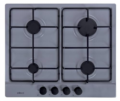 Elleci Piano Cottura Style 60 4 fuochi Granitek 48 Grigio Cemento PGSS60248WB