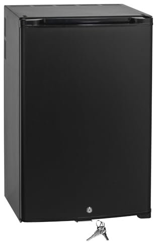 SMETA 12V Fridge 50L [Upgraded], 2 Way Fridge 12V 240V with Lock for Van, RV, Office, Hotel Reversible Door|Cooling Excellent|Black