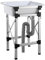Portatile Lavello da Cucina 1 Plastica Vasca,Lavandino da Esterno Campeggio con Staffa in Acciaio Inossidabile,Lavabo di Utilità Indipendente,Lavatoio da Giardino,per Casa Ristorante Lavanderia (Size