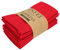 INFEI weich Polyester -Leinen gemischt Abendessen Cloth Servietten, 12 Stück (40 x 40 cm), für Veranstaltungen und den Heimgebrauch (Rot)