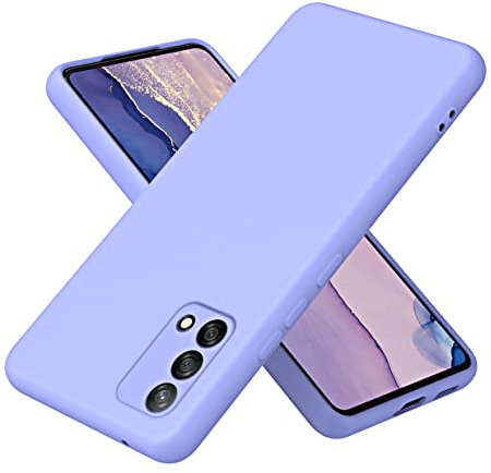 UPLAI Hülle für Oppo A74 4G, Ultra Dünn Weich Flüssiges Silikon Stoßfest Handyhülle mit Prämie Faserfutter, Stilvoll Perfekte Berührung Schutzhülle.Lila