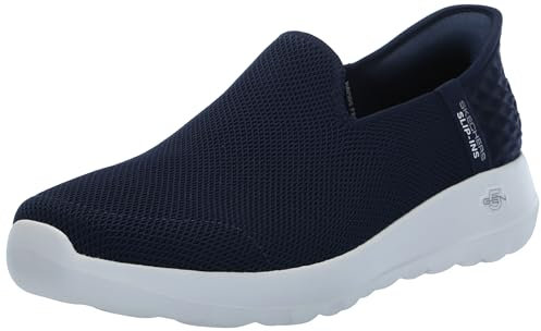 Skechers Go Walk Joy Vela, Scarpe da Ginnastica Donna, Navy Textile/White Trim, 40 EU