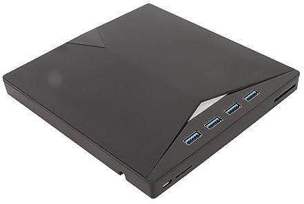 Lecteur CD DVD Externe, Lecteur DVD USB3.0 Type C, Graveur CD DVD Portable 7 en 1, Lecteur Optique Externe pour Ordinateur Portable, PC de Bureau, pour 11 10 8 7, pour