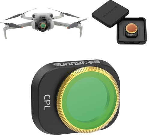 MotuTech Filtre d'objectif pour DJI Mini 4 Pro Filtre Filtres Polarisant Ajustable CPL