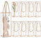 BENECREAT 10 Set Transparente Kunststoff Geschenkbox, 7x7x21cm Große Transparentem PVC-Kunststoff Geschenkbox Mit Goldenen Rändern Und Kordel Für Verpackung von Braut-Weihnachtsgeschenken