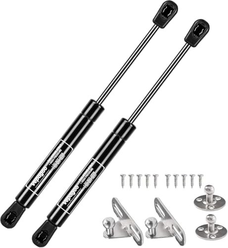 Vepagoo Lot de 2 vérins à gaz 190 mm 90 N/9 kg pour boîte à outils, camping-car, portes d'armoire, couvercle de mémoire, camping-car, camion vide, surmatelas, fenêtre arrière d'un couvercle de boîte à