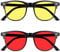 Blaulichtfilter Brille Herren und Damen Satz 2 Rote, Gelbe Blaulichtfilter Brille Damen Blue Light Glasses Blaulicht Brille Blaufilter Brille Herren Blaufilter Brille Damen Brille Mit Blaulichtfilter