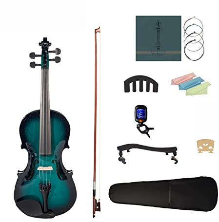 Geige 4/4 Violine Akustische Geige Fall/Bogen/Blau/Schwarz Violine Violine