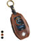 OFF WE GO Schlüsselhülle Cover Leder Autoschlüssel Hülle für Display LCD BMW 5er 6er 7er 8er G01 G02 G05 G07 X3 X4 X5 X7 740li 730li 740li 750li 760li Schlüssel Cover mit Schlüsselanhänger, Braun