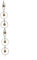 HEIBTENY Rain Chain, Rain Chain for Gutters, Regenablaufkette,Dachrinnenkette Regenablauf Regen Fallrohr Regenrinne Kette Regenwasserkette, Regenwasser-Umlenker, Regenketten für Fallrohre(bell)