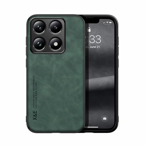 TIANCI Hülle für Xiaomi 14T Pro, Hautfreundliches Hochwertiges PU-Leder + Ultradünnes TPU, rutschfest und Stoßfest Handyhülle für Xiaomi 14T Pro