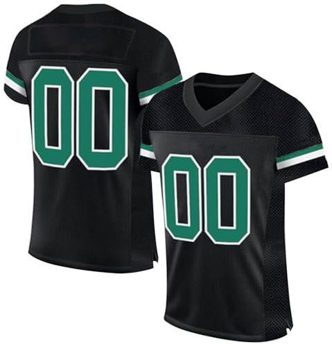 Personalisiertes American Football Trikot Print/Embroidery mit Namen Nummer Blank Practice Jersey Shirts Hip Hop Party Trikot für Herren Damen Kinder