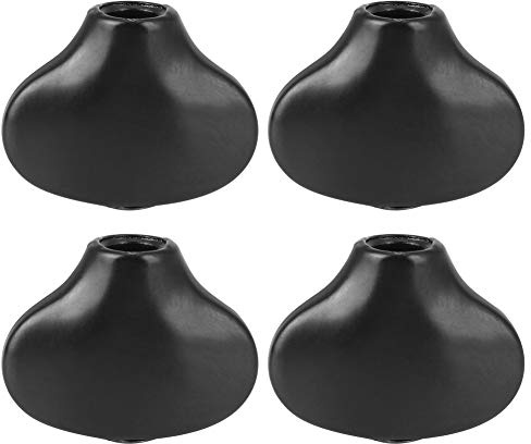 Tuning Peg Cap Ukulele -Tuningknopf -Handle Kleine Fischschwanzform Zinklegierung Schlüsselkappen für Bass und Musikinstrumente (Schwarz)