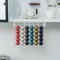 Rangement Capsule pour Nespresso Original 30 Dosette avec Tiroir Rabattable,Porte Distributeur Support Capsule Adhésif pour RV et Cupboard,Cuisine,Armoire Murale,Placard (Blanc & Transparent)