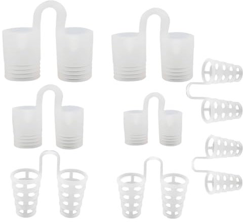 Schnarchstopper-Set: Anti-Schnarch-Nasenclips aus Silikon – Wiederverwendbare Schlafhilfe für Erwachsene (8 Stück)
