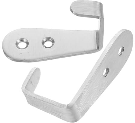 LOORGVEL 2pcs Stainless Steel Ladder Hooks for Bunk Bed Garage Wall Mount Heavy Duty Ladder Brackets