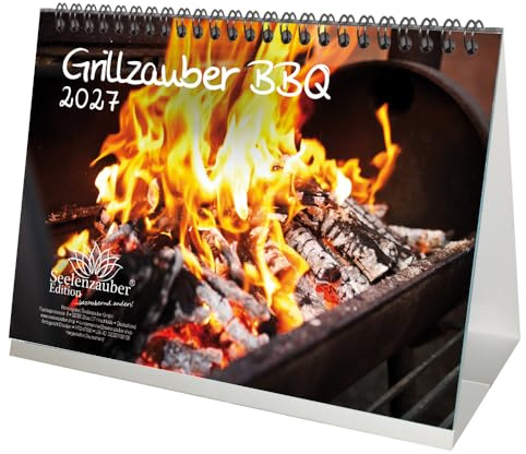 Grillzauber BBQ DIN A5 Tischkalender für 2027 Grill - Seelenzauber