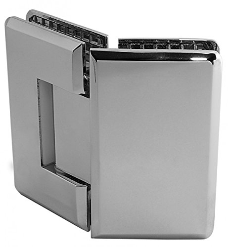 Duschtürbeschlag, Scharnier für Dusch-Tür, 'Talais', Glas-Glas, 135°, Chrom