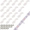 VIPMOON 100PCS Attache Buban LED, 10mm Attache Bande LED avec les Vis pour Bande LED SMD 3528 5050 5630 3014 Étanche et non-Étanche