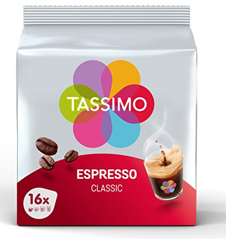 Tassimo Café Dosettes - 80 boissons Espresso Classique (lot de 5 x 16 boissons)