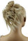 CAISHA Jumbo Haarteil Haargummi Dutt Flora Hochsteckfrisuren Brautfrisuren Natürlich Gewellt Unordentlich DM17cm Blond Mix G13F