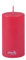 Sovie CANDLES Stumpenkerze | Weihnachten Advent Blockkerze | 1 Flachkopfkerze in Rot (Ø50nn x 100mm)